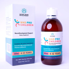 المكمل الغذائي الطبيعي ان ان دي للأطفال - يحتوي المنتج على حمض الفولينيك المعتمد من الـ FDA لفائدة مرضى التوحد